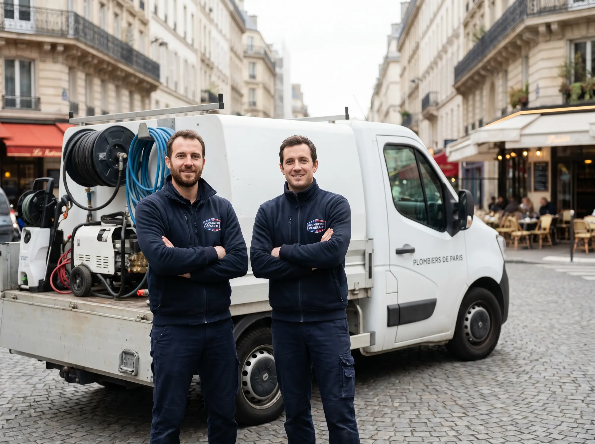 Technicien EREM en intervention sur canalisation à Paris