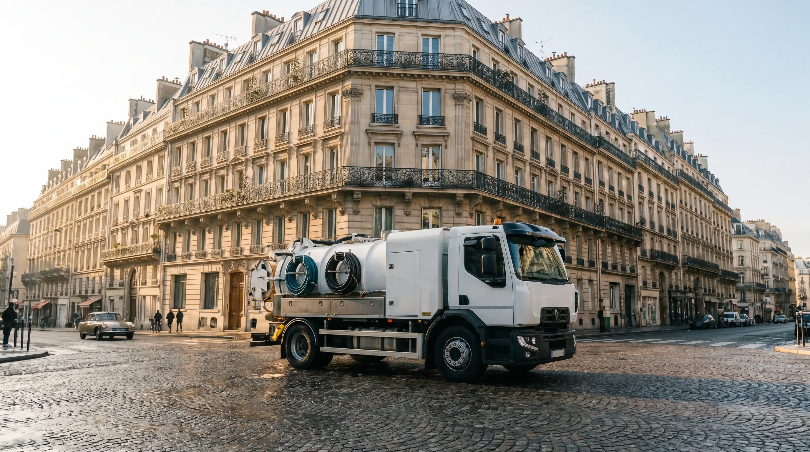 Devant un haussmannien